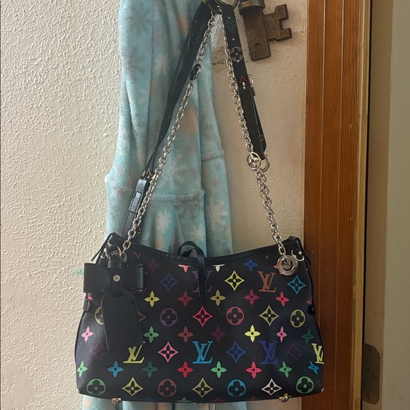 Louis Vuitton Black Multicolor Monogram Shoulder Bag - Picture 7 of 8